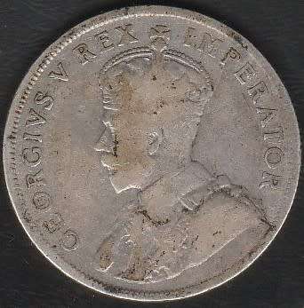 1929 Union of S A  2 hillings {Florin} in F grade Hern`s value R400