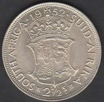 1952 UNION Half Crown in UNC grade 50% silver
