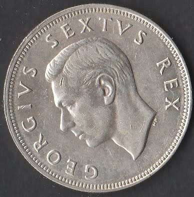 1952 UNION Half Crown in UNC grade 50% silver