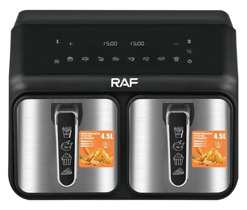 9 Litre Air Fryer with Double Detachable  Bucket