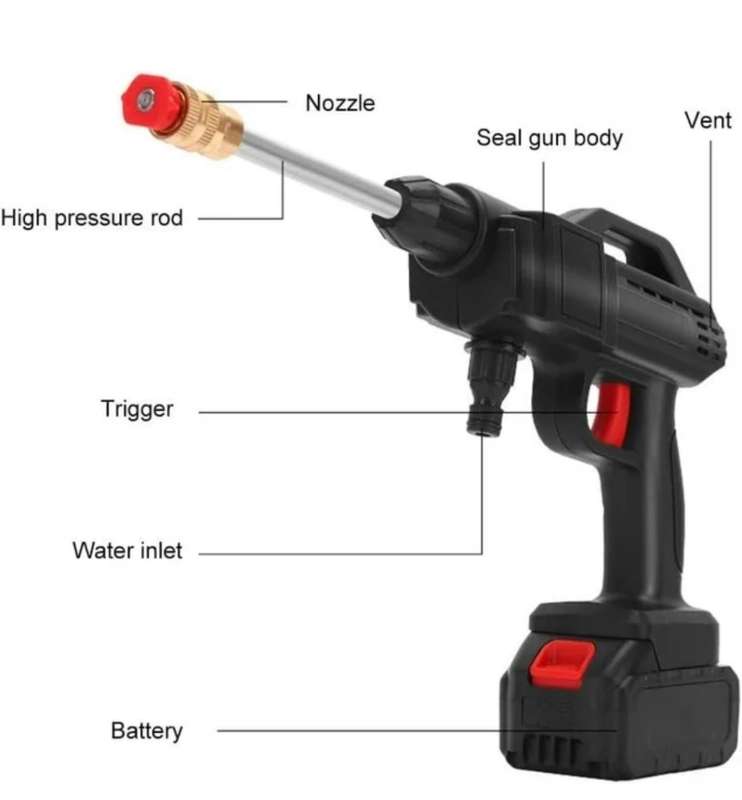 High pressure car wash gun