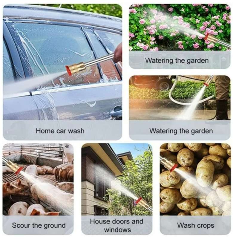 High pressure car wash gun