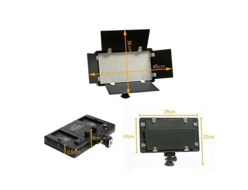 Rechargeable Video Led Light Kit  Pro LED 800 Photography (3200 - 6500K)