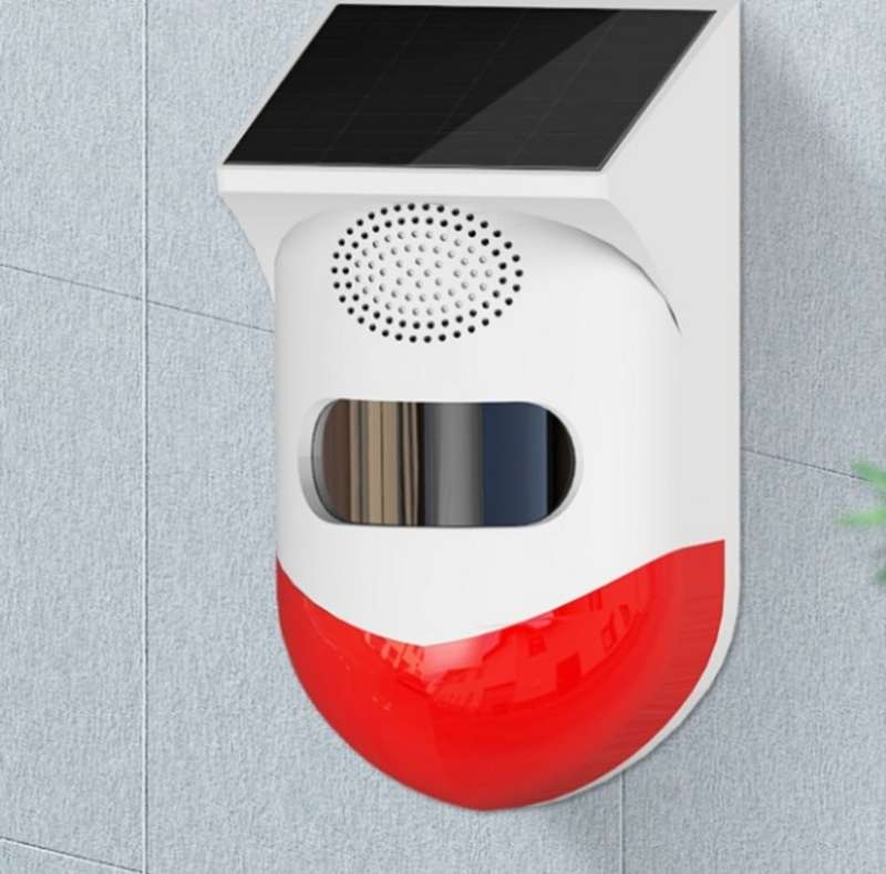 Outdoor Solar Light & Siren Alarm