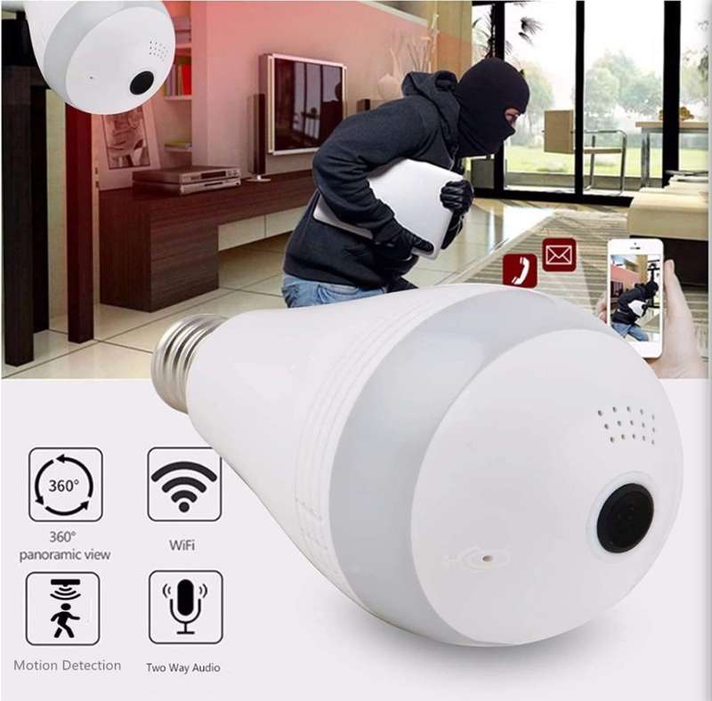3D Lamp Panoramic Wifi 1080P Camera