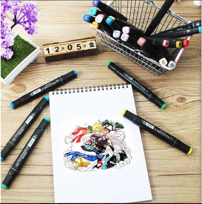 Dual Tips Art Markers with Carry Bag