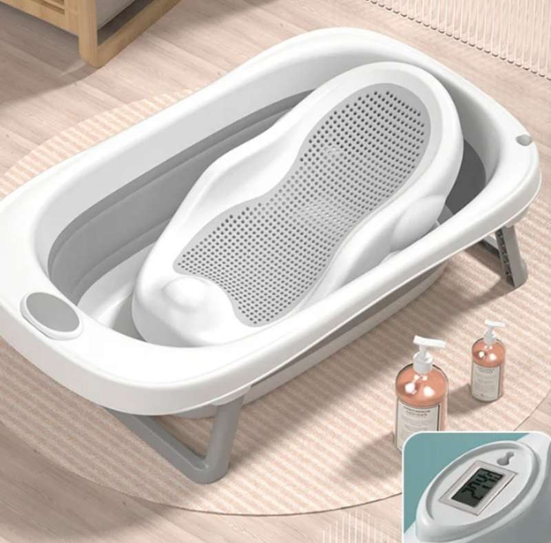 Newborn To Toddler Foldable Baby Bath Set