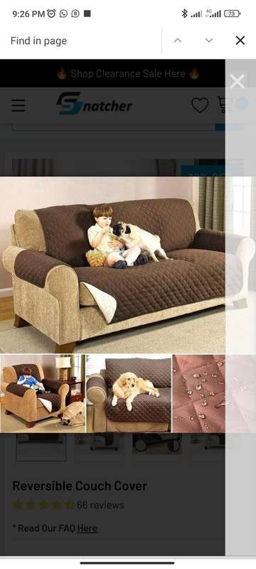 Reversible Couch Cover