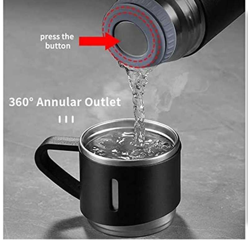Double Wall Stainless Steel Vacuum Flask Set