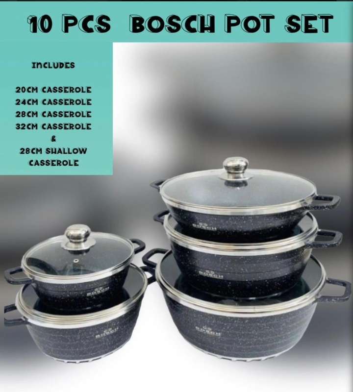 10 Piece Non-stick Pot Set