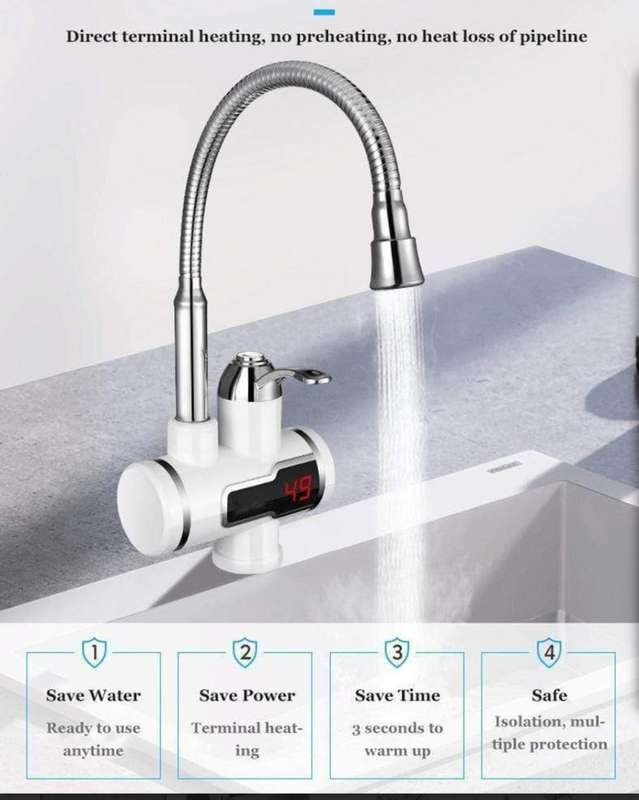 3000W Heater Faucet with Angle Rotating
