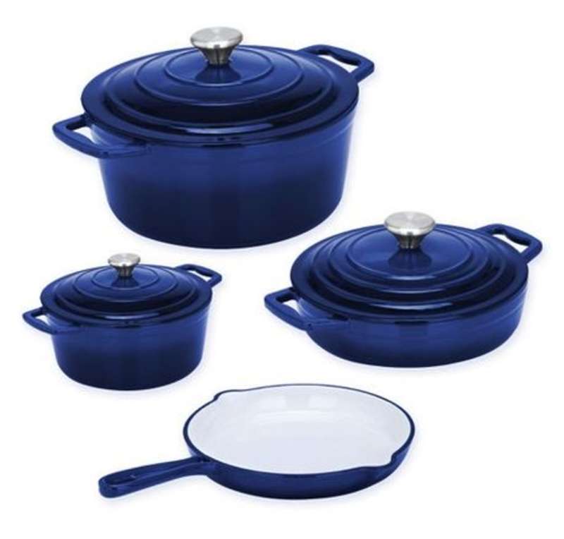 7 Piece Cast Iron Cookware Set