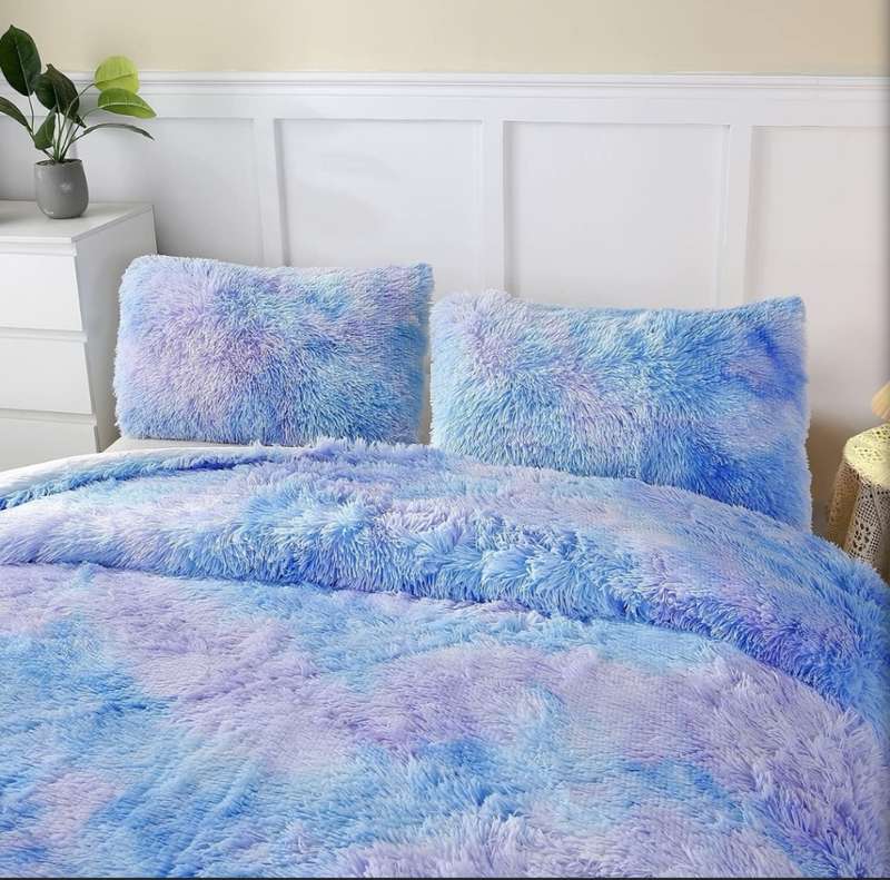 5 Piece Fluffy Tie Dye Comforter
