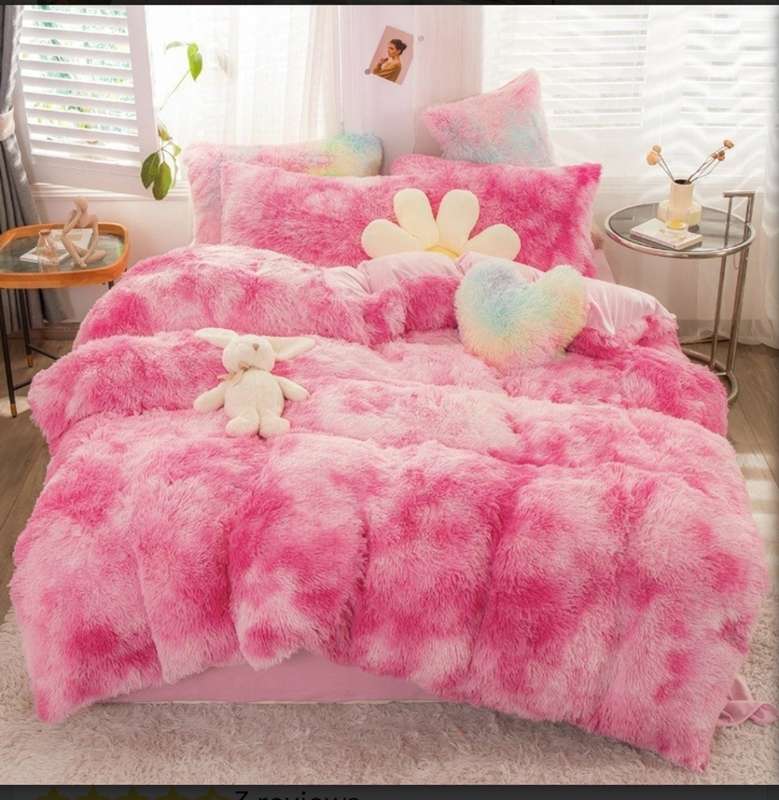5 Piece Fluffy Tie Dye Comforter