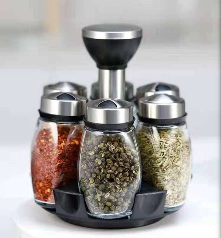 Rotating Spice Jar Rack
