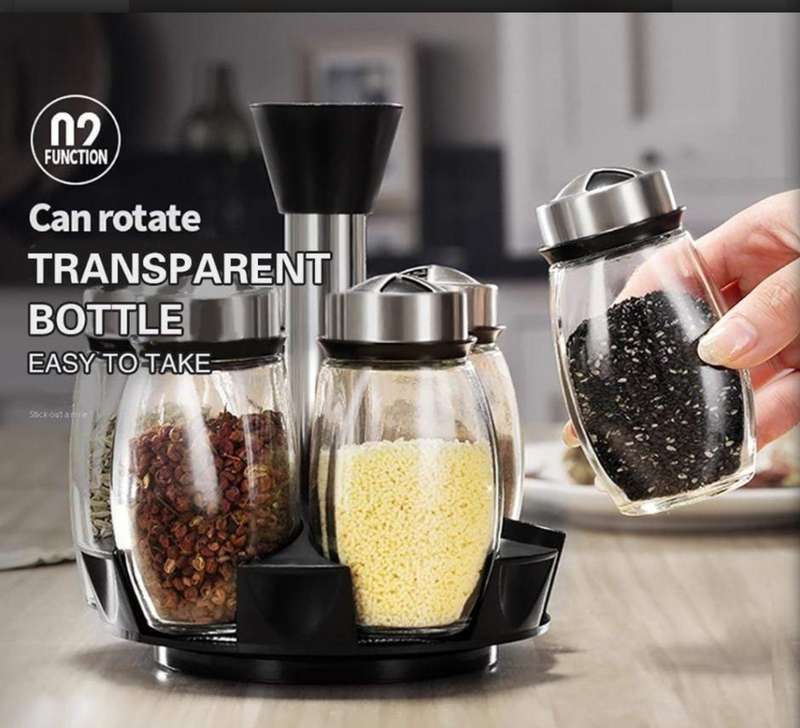 Rotating Spice Jar Rack