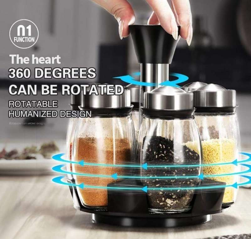 Rotating Spice Jar Rack