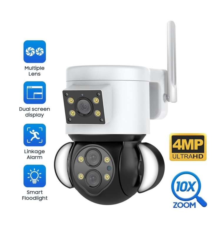 Multiple Lens Floodlight Camera