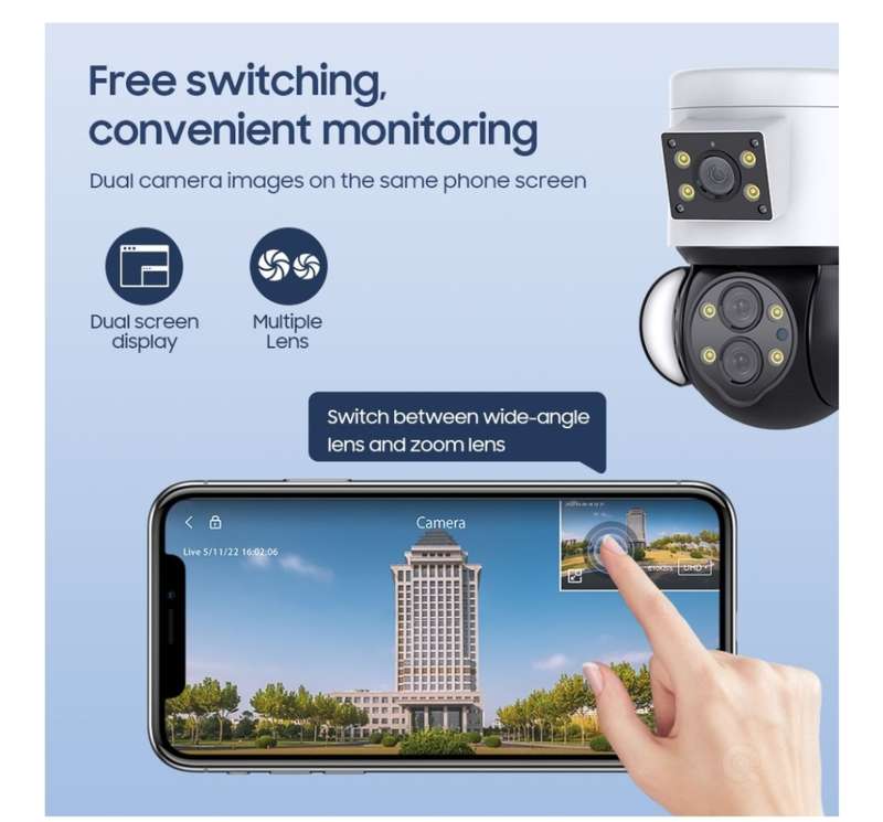 Multiple Lens Floodlight Camera