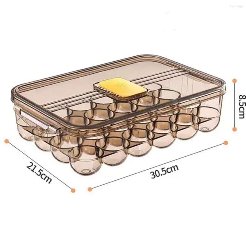 Storage Bottles Egg Box Fresh-keeping 24 Compartment Refrigerator Kitchen Fresh With Lid Seal
