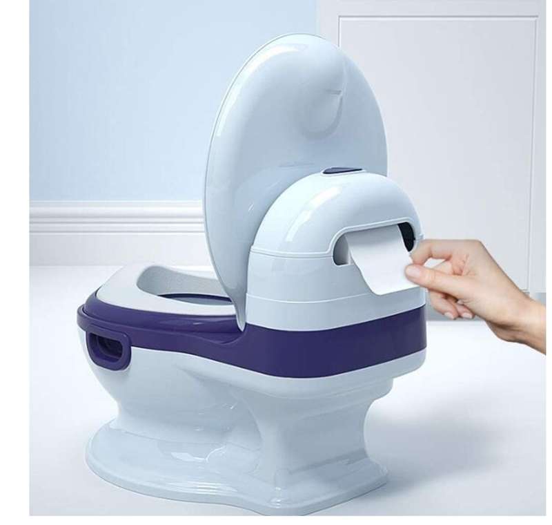 Baby To Toddler Potty Training Toilet Bowl Seat - Grey