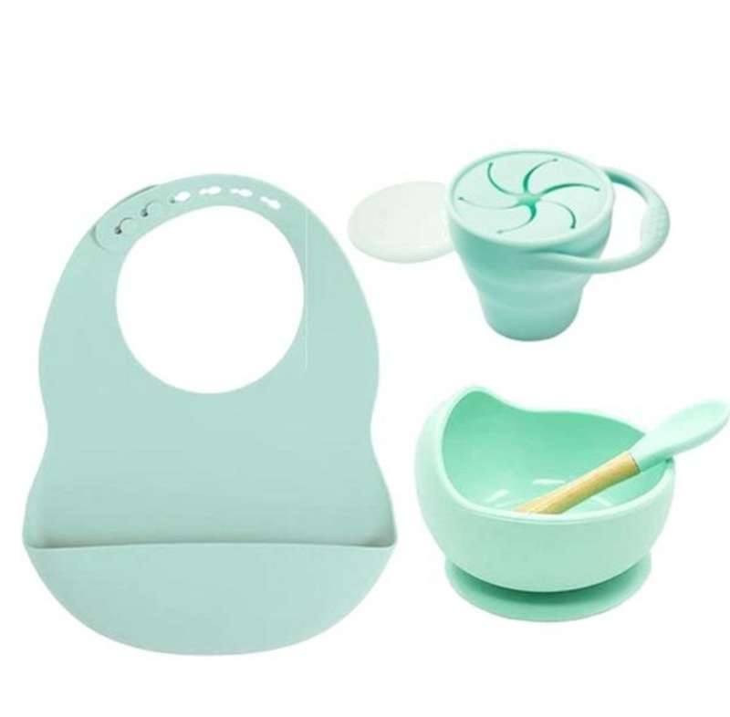 Baby Feeding Silicone 4pc Set
