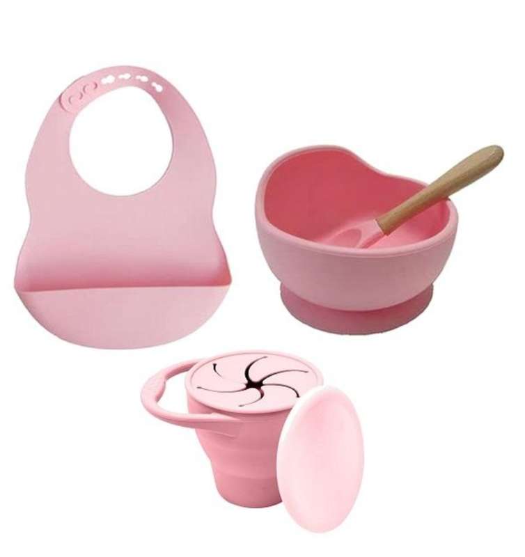 Baby Feeding Silicone 4pc Set