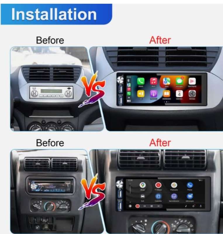 6.9 inch 1080p built in Carplay Android Auto MP5 Radio Touch screen Single Din 6.9 inch 1080p built