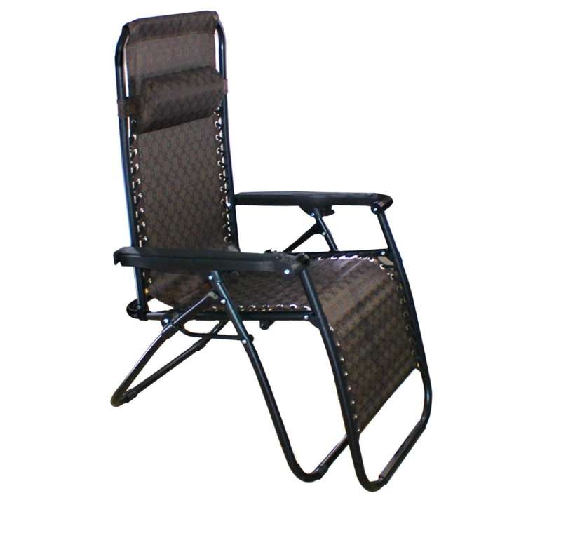 2 in 1 Zero Gravity Folding Recliner & Deck Chair with Removable Headrest