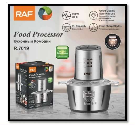 Food Processors, Electric Chopper with  Meat Grinder & Veggie Choppe