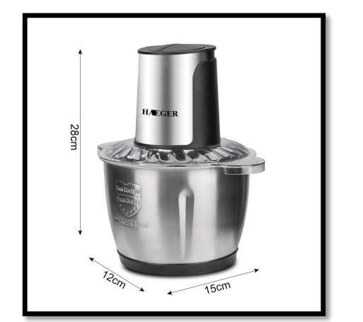 Food Processors, Electric Chopper with  Meat Grinder & Veggie Choppe
