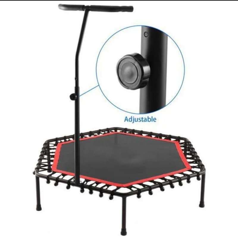 Fitness Trampoline/Rebounder with Adjustable Handle