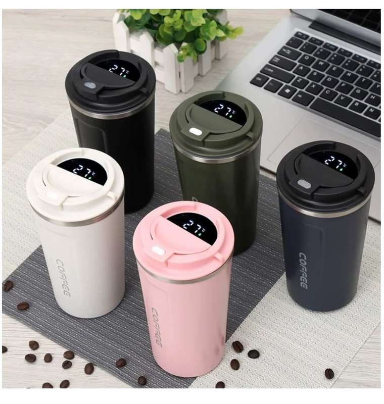 LED Vacuum Insulated Coffee Mug