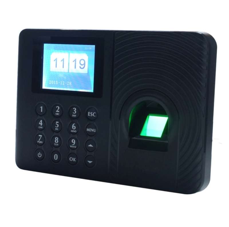 Fingerprint Time Attendance Machine Black