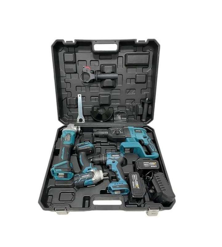Multi-Function Power Tool Set Combination with Chargeable Cordless Drill