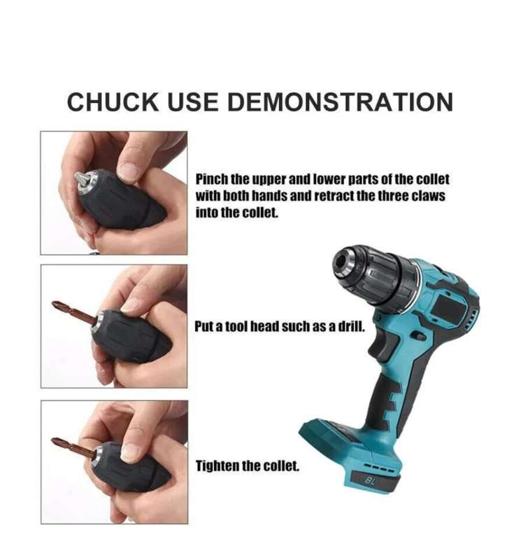Multi-Function Power Tool Set Combination with Chargeable Cordless Drill