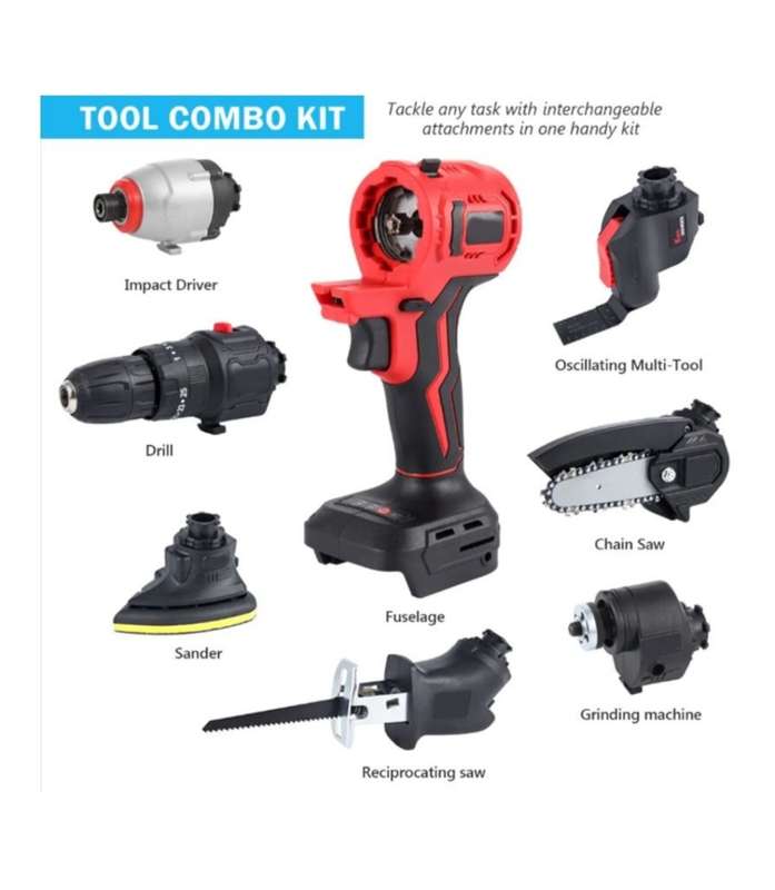 21V 7 in 1 Interchangeable ToolSet CORDLESS