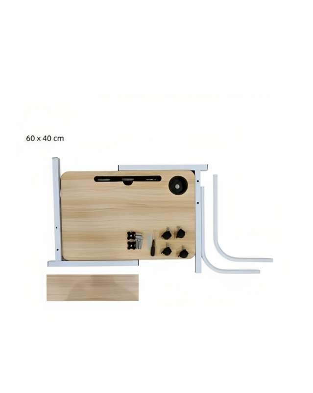 Adjustable Laptop Stand with Wheels