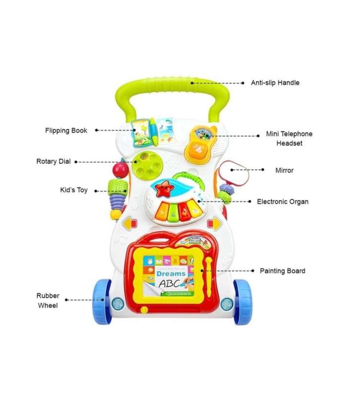 3 in 1 Baby Sit-To-Stand Learning, Musical, & Activity Stroller Walker3 in 1 Baby Sit-To-Stand Learn