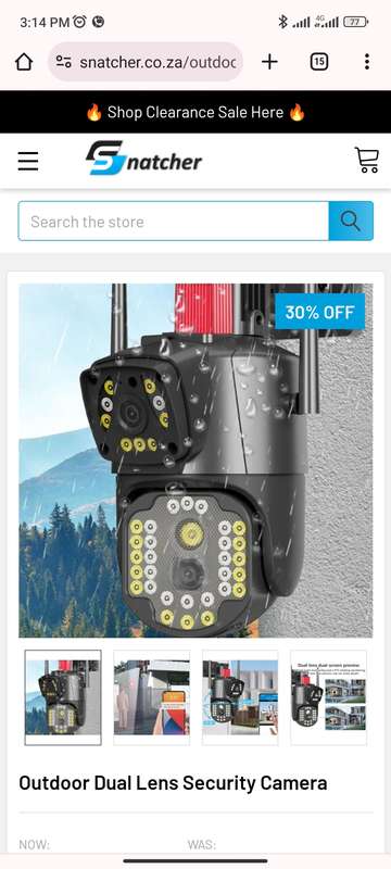 Outdoor Dual Lens Security Camera