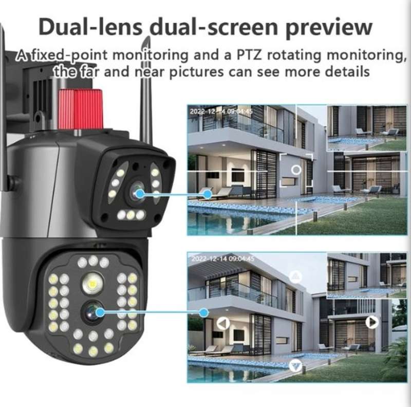 Outdoor Dual Lens Security Camera