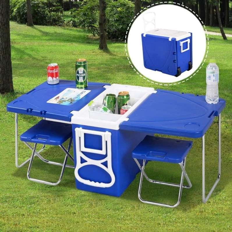 28 Liter Cooler Box Folding Table Chair Set