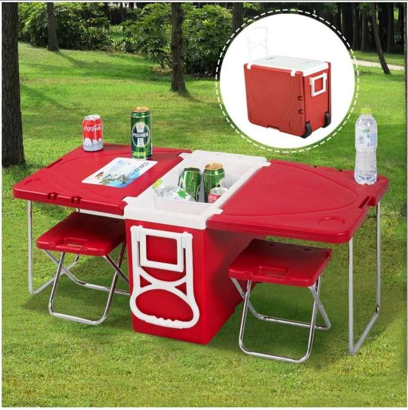 28 Liter Cooler Box Folding Table Chair Set