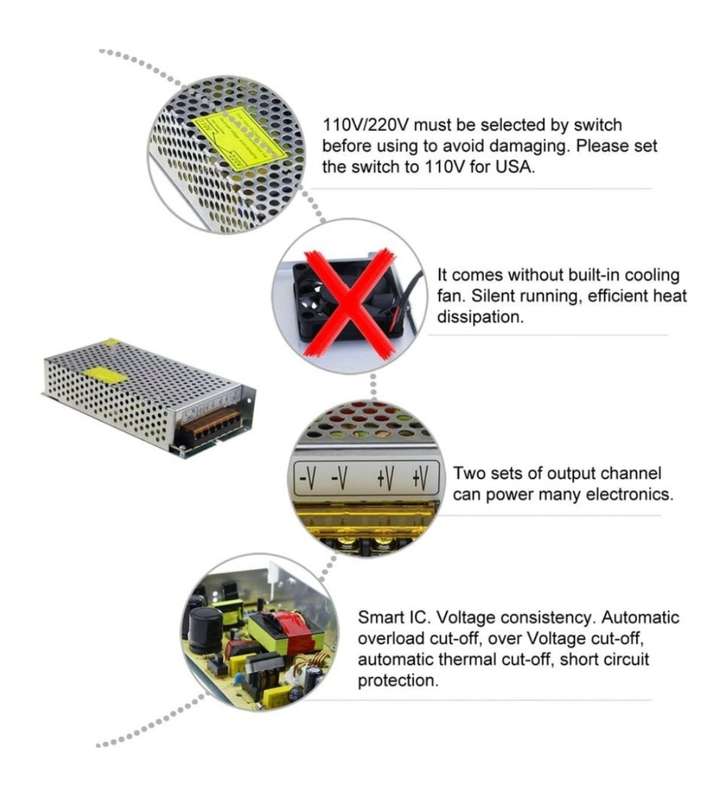 12v 10 Amp Power Supply
