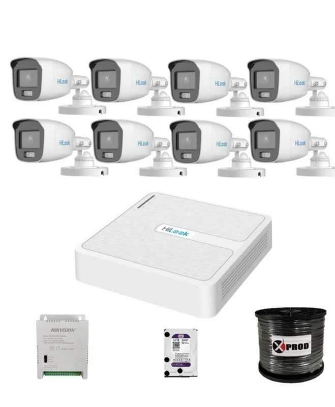 Hikvision 8 Channel 1080p ColorVu Complete Kit