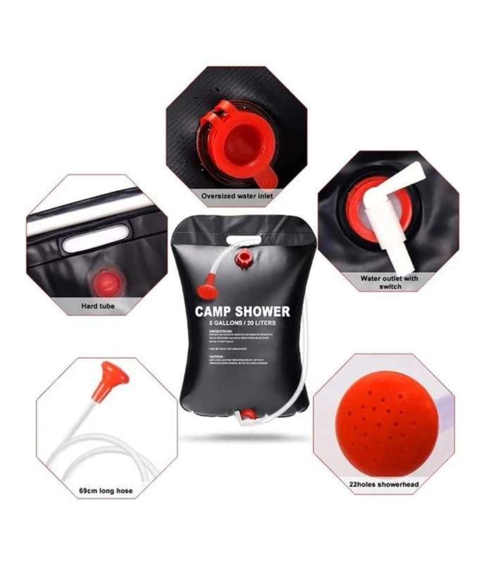20L Solar Camping Shower Bag