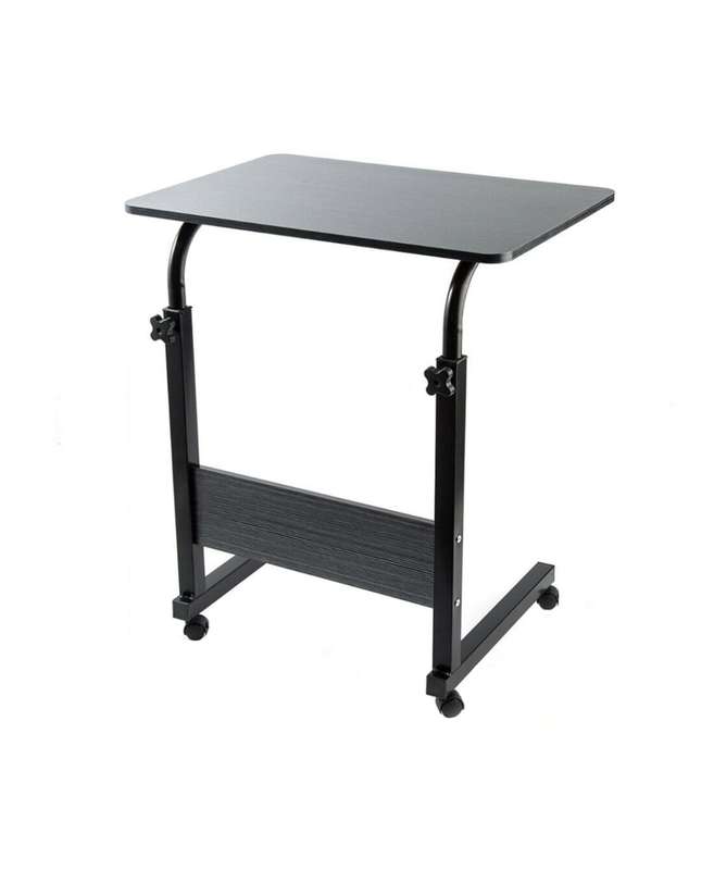 Multipurpose Adjustable Height Rolling Bedside Computer Desk Table