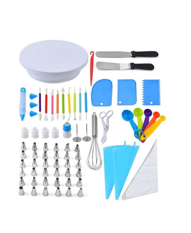 66 Pieces Of Cake Decoration Kit Baking Tools Set