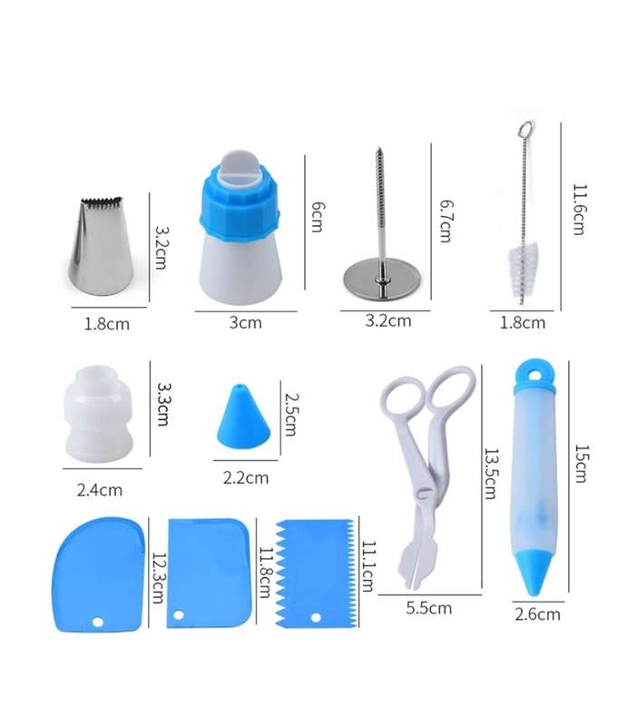 66 Pieces Of Cake Decoration Kit Baking Tools Set
