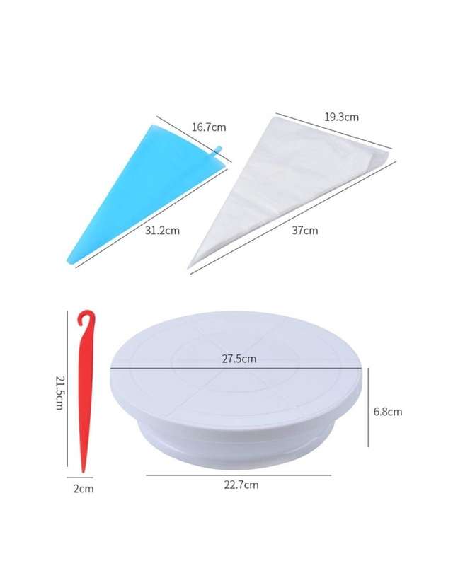 66 Pieces Of Cake Decoration Kit Baking Tools Set